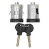 Door Lock Barrel with 2 Keys Replacement Parts Aluminum Alloy Fit for Peugeot Expert806