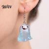 Women Dangle Earrings Ghost Glow-in-the-Dark Pendant for Decor, Fun Cute Earrings, Necklace Halloween Jewelry Statement