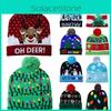 Cozy Knitted Beanie Xmas Hat With Led Lights For Winter Warmth And Festive Cheer