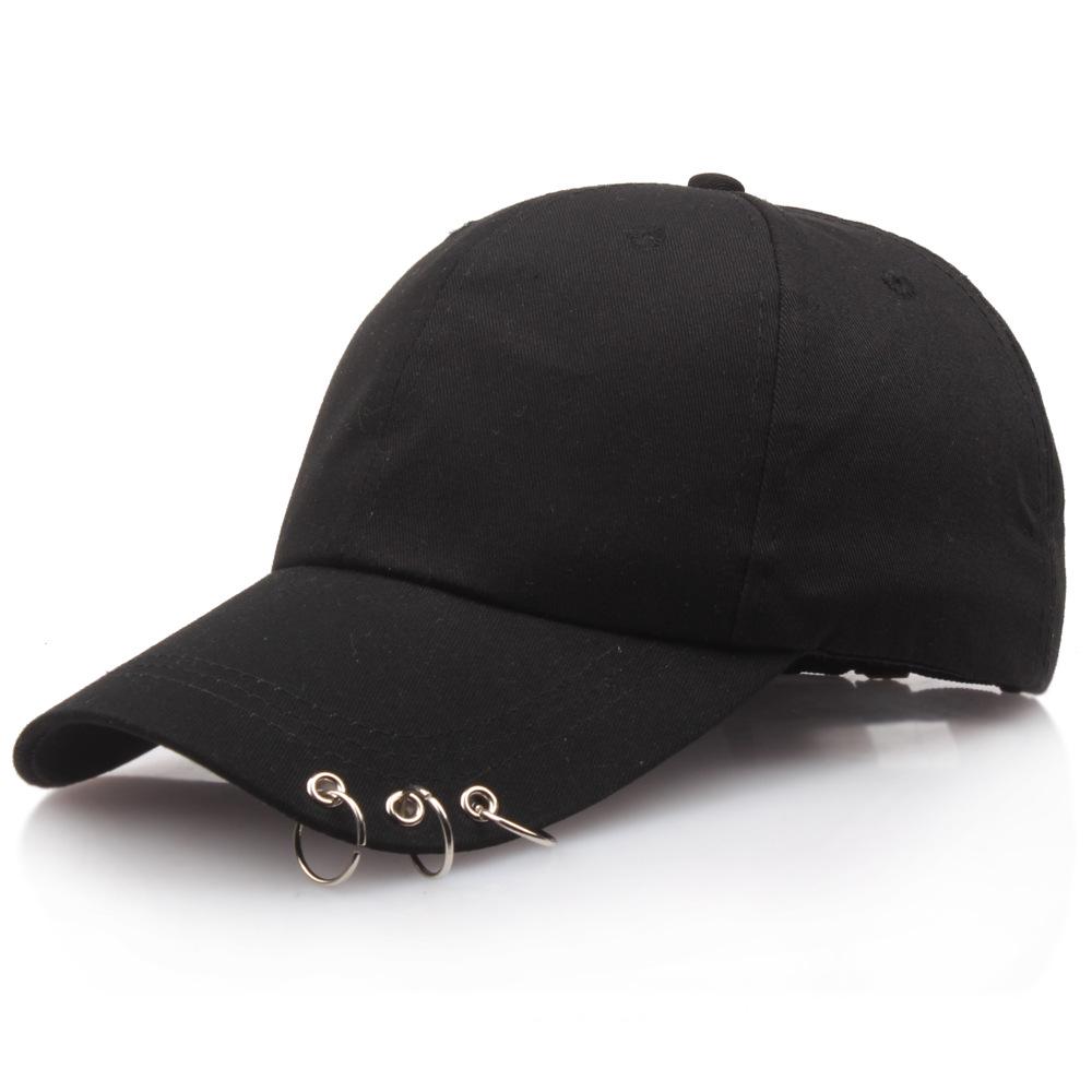 Мужская Женская Бейсболка с Кольцом Кругом Snapback Кепки Регулируемая Корейский Стиль Однотонная Кепка Папы Хлопок Повседневный Козырек Рыболовные Кепки