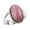 Natural Rhodochrosite Gemstone 925 Solid Sterling Silver Jewelry Ring S.8 F3f89