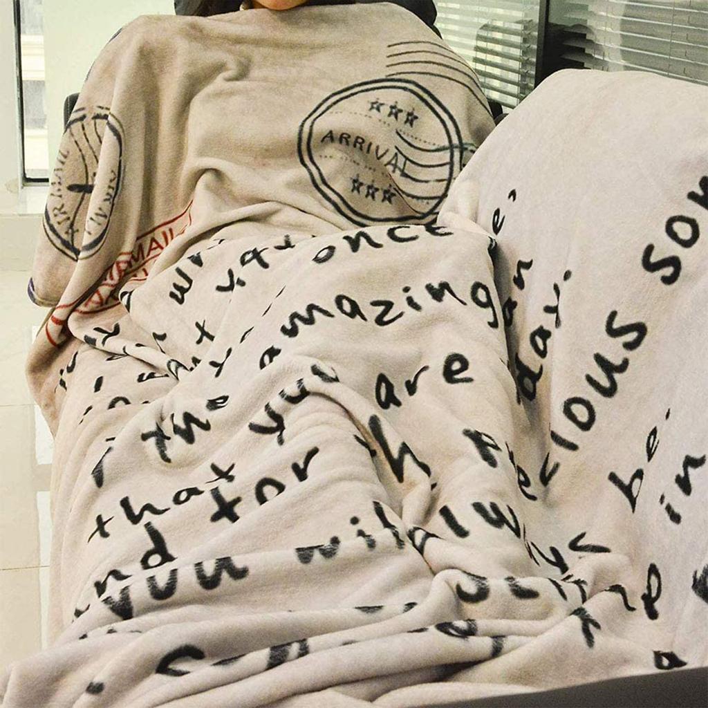 Comfortable Wrap Blanket Perfect Letter Blanket A Gift For Family Friends Lovers