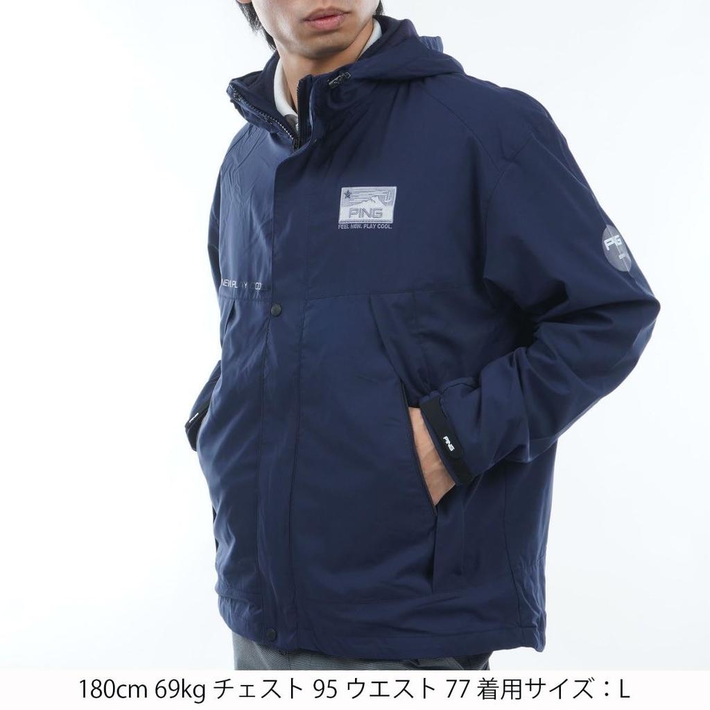 Ping Apparel Men's Water-Repellent 3-Way Blouson (Vest and Blouson Set) / Golf / 621-3220003 120_Navy M