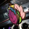 Car Air Freshener Perfume Pendants Vehicle Cartoon Leave Solid Fragrance Piece Auto Slice Aroma Rearview Mirror Ornament