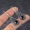Amethyst Gemstone Handmade 925 Sterling Silver Gift Jewelry Earring 2" l7D52