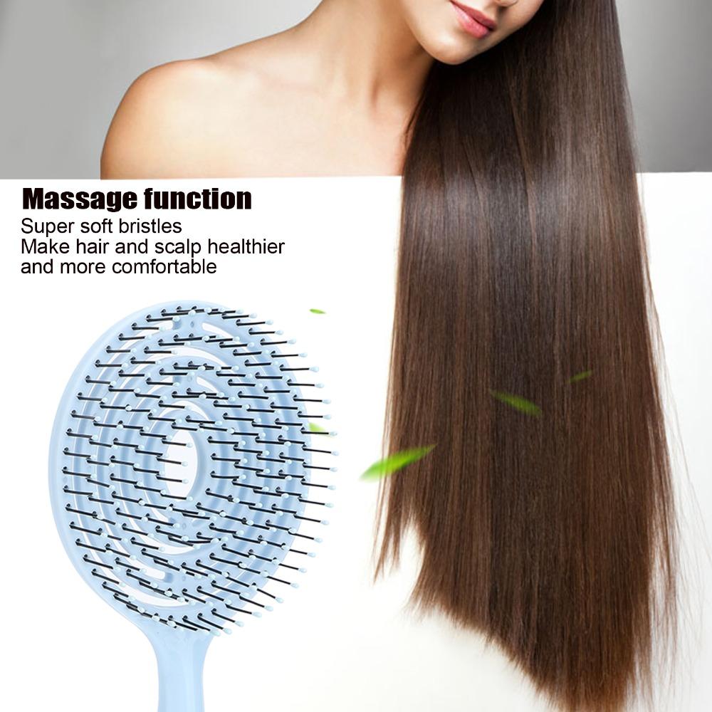 Soft Hair Detangling Brush Vented Design Straightening Hair Brush Salon Hair Comb For Women