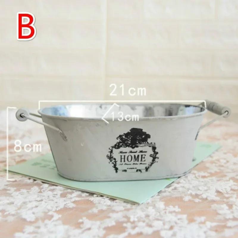 Винтажное жестяное ведро Кованые железные ведра для цветов Ваза для сухих цветов Железные ведра Цветочный горшок Цветочные ведра Цветочный горшок для композиций