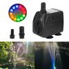 For Garden Aquarium Fish Tank Bird Bath Fountain Submersible Fountain Water Pump Ultra-quiet Waterproof with 12 LED Light
