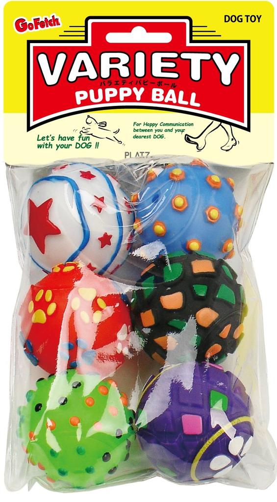 PLATZ PET SUPPLIES FUN Игрушка для собак Разнообразие щенков Мяч 6 предметов и