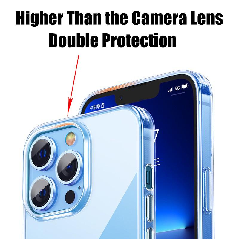 Ультратонкий прозрачный чехол для Iphone 11 12 13 Pro Xs Max Xr X, мягкий силикон из ТПУ для Iphone 13 Mini, задняя крышка, чехол для телефона