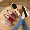 Shoes Women's 2025 Summer Old Beijing Cloth Shoes Embroidered Mother Shoes Shallow Mouth One Pedal Women's Shoes Factory Breathable and Comfortable