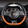 Чехол на руль автомобиля из микрофибры D-образной формы 38 см для Suzuki Swift 2017 2018 Sport Auto Accessories