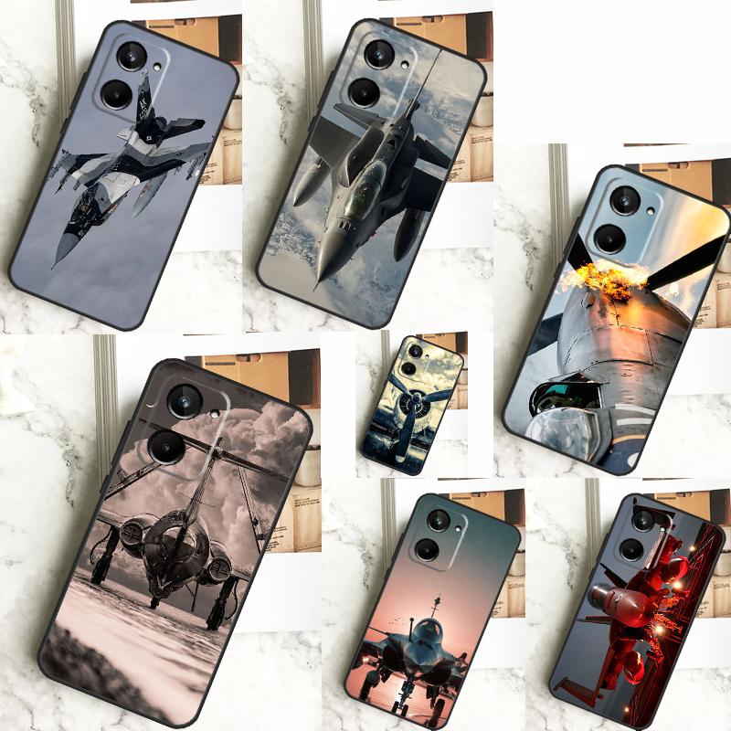 Aircraft Plane For Realme C31 C33 C35 C51 C53 C55 C67 GT5 GT Neo 6 9 10 11 12 Pro Plus C21Y C25s C30 Case