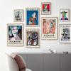 Abstract Vintage Painting Pablo Picasso Exhibition Canvas Posters and Prints Museum Modern Gallery Wall Art Picture Home Decor