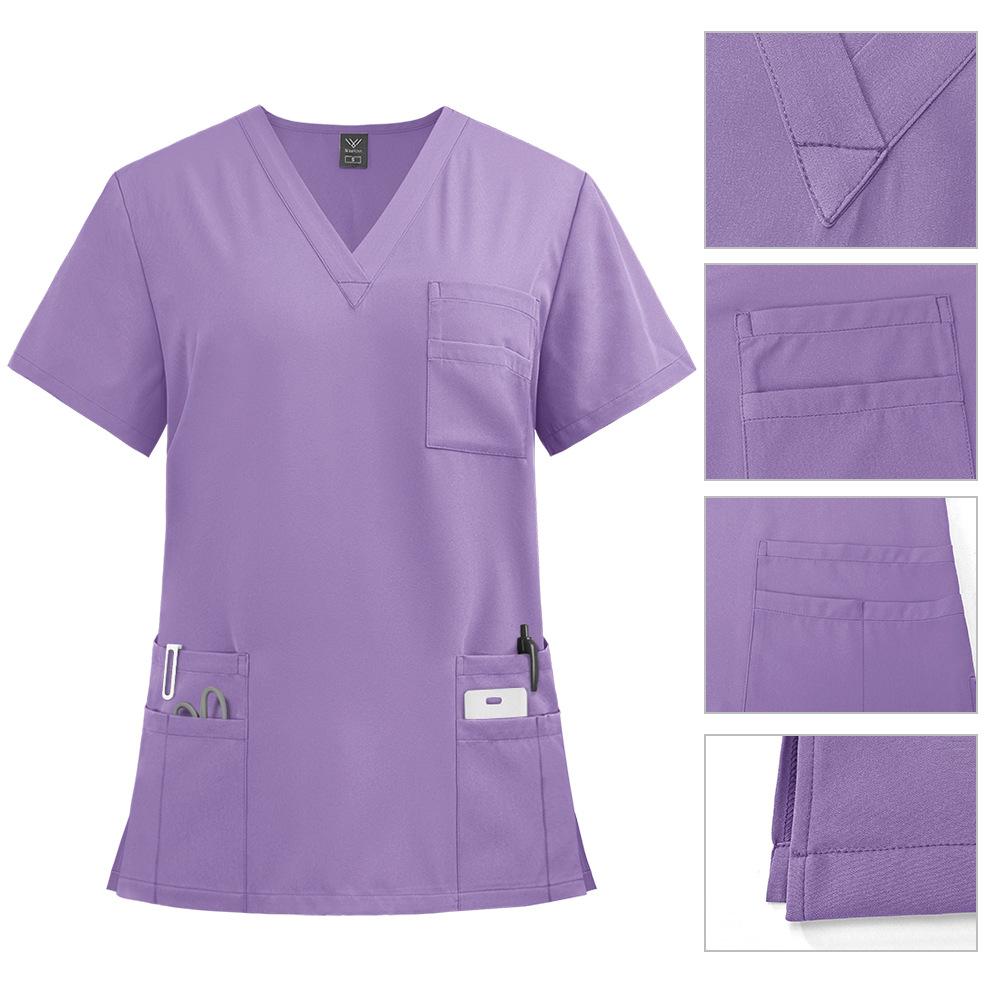 Doctors and Nurses Work Uniforms Surgical Gowns Hand Washing Gowns Operating Room Straight Pants Solid Color Suits for Women