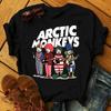 Arctic Monkeys Рок-группа Графический Принт Футболка Мужская Мода Винтаж Хип-Хоп Уличная Одежда Короткий Рукав Большой Размер Футболка Женская