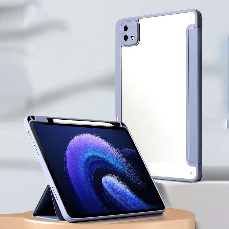 Кожаный чехол для планшета для Xiaomi Pad 5 6 Max, чехол MI Pad 5Pro 6 Pro Redmi Pad 10,61, чехол с держателем для карандашей, чехол для планшета SE, слот для ручки 11 Pulgadas