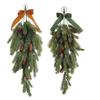 Artificial Plastic Pine Needle Branch Realistic Hanging Plant Ornament Christmas Tree Decoration For Indoor and Outdoor