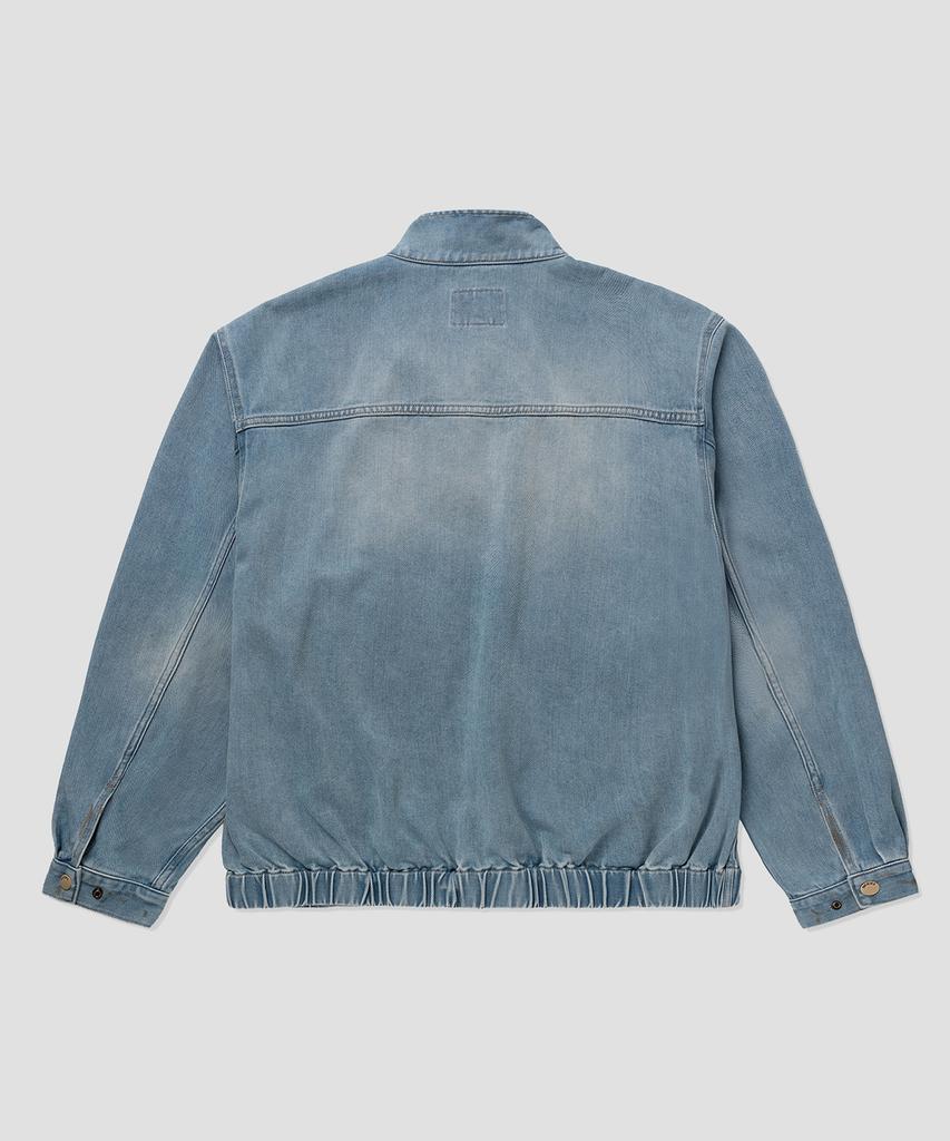 Dickies Oversized Dirty Washed Denim Jacket Blue