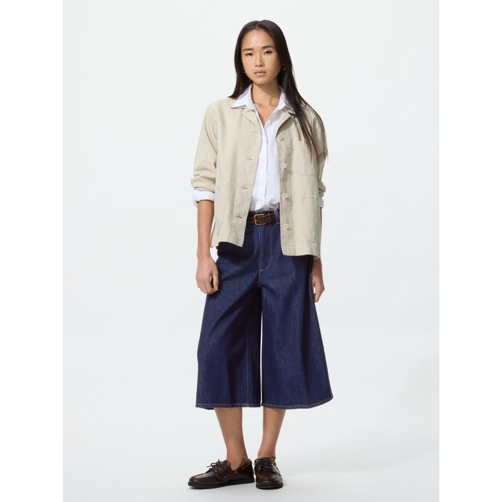 Uniqlo Японские джинсовые кюлоты