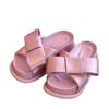 Fairy Style Bow Thick-soled Slippers Women's Outer Wear 2025 New Fashionable Versatile Soft Bottom Heightening One-word Sandals