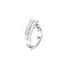 Swarovski Hyperbola Cocktail Mixed Cut Rhodium Plated Ring Women rings Silver 5665341
