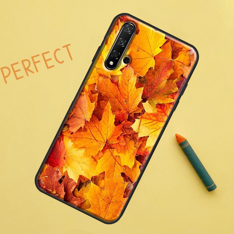 Autumn Leaves Case For Huawei Nova Y90 Y70 Y61 Y60 9 10 SE Nova 5T 11i 8i 7i 3i P20 P40 P30 Lite P60 Pro