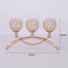 3 Arms Crystal Candelabra Candle Holders Metal Candlesticks For Home Dinning Table Centerpieces Candelabrum Home Decor Crafts