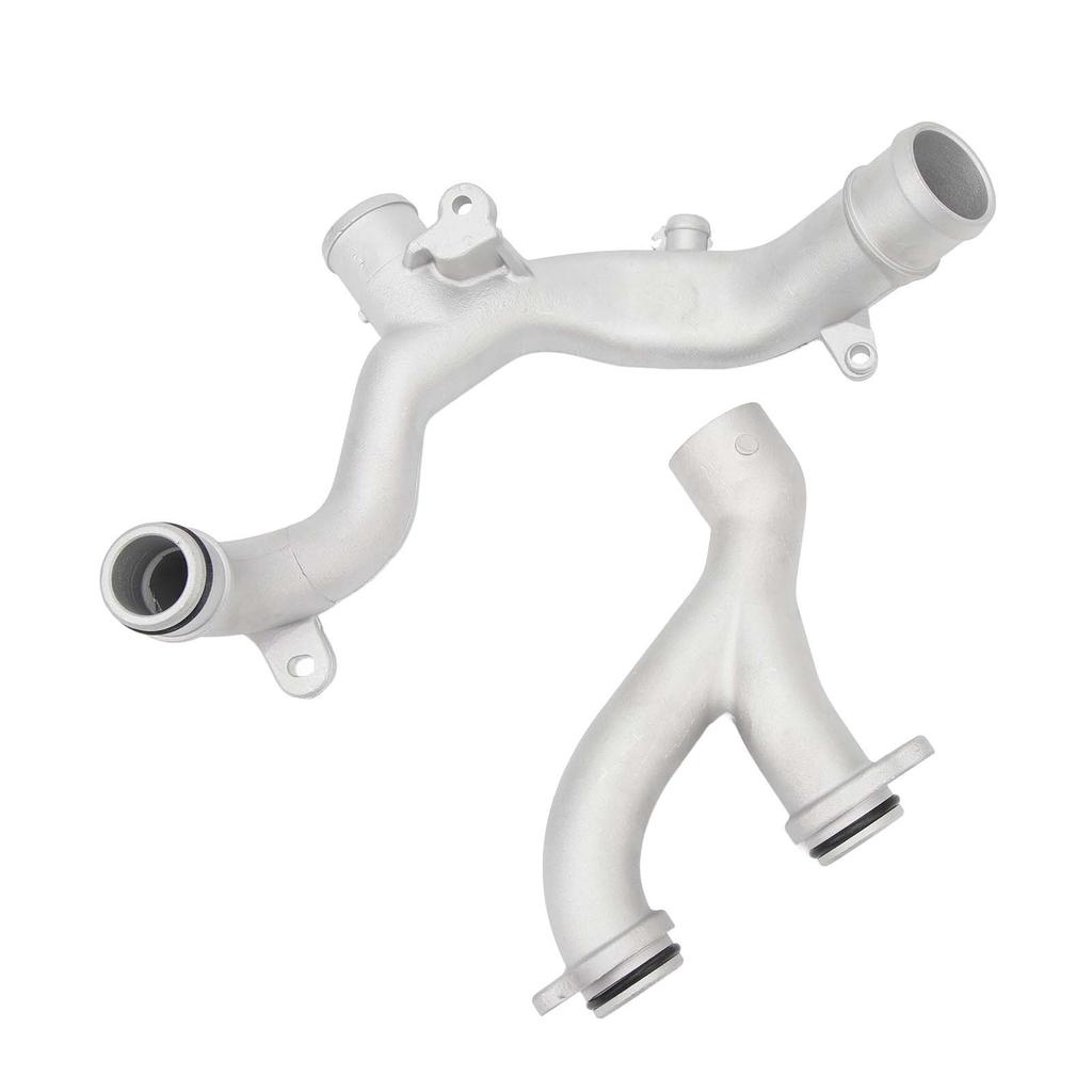 Патрубки выхода охлаждающей жидкости LR090630 Алюминиевый сплав Патрубки системы водяного охлаждения радиатора Комплект для замены для Jaguar F‑Type