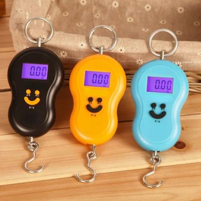 Черные электронные подвесные весы 50 кг 10 г, ЖК-цифровые весы с подсветкой, рыболовные гири, карманные весы, багажные весы