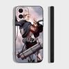 Чехол для телефона с Эрвином Смитом из аниме для iPhone 17 Air 16 15 14 13 Pro Max 11 12 Черный силиконовый чехол