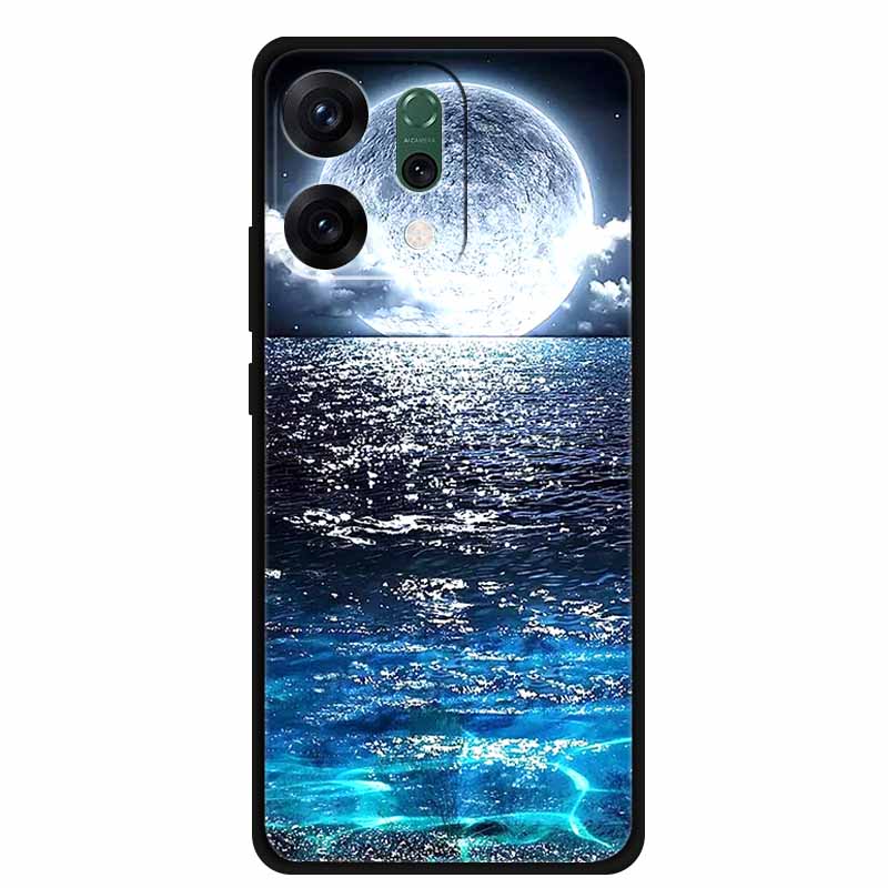 For Oppo Reno 14 5G Phone Case 6.59" Fashion Luxury Casing Black Silicone Soft Back Cover For Oppo Reno 14 Shockproof Capa Funda