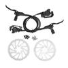 2pcs Electric Bike Hydraulic Disc Brakes 4 Piston Front Rear Oil Pressure Disc Brake Set for Modification 