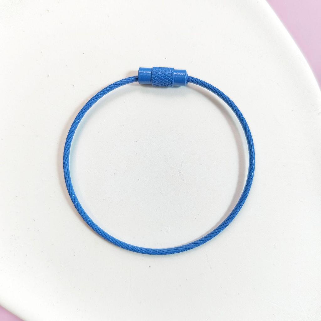 Candy Color Steel Wire Keychain Ring for DIY Jewelry Accessories