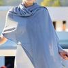 WTEMPO Solid Color Simple Casual Versatile Scarves Long Sun-protective Scarf Shawls Outdoor Beach Soft Scarves Holiday Festive Gift Scarves
