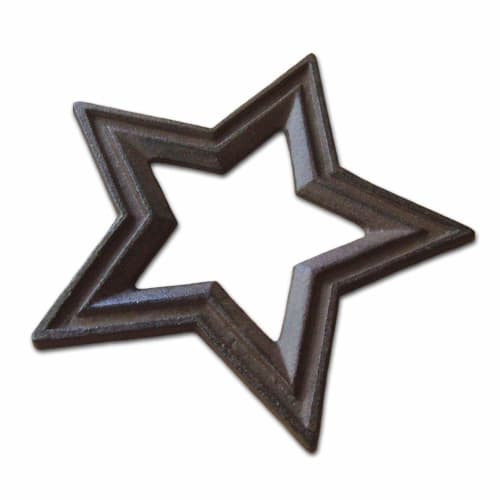 TOSSDICE Cast Iron Star Trivet Rusty (TDST09-6757-15R)