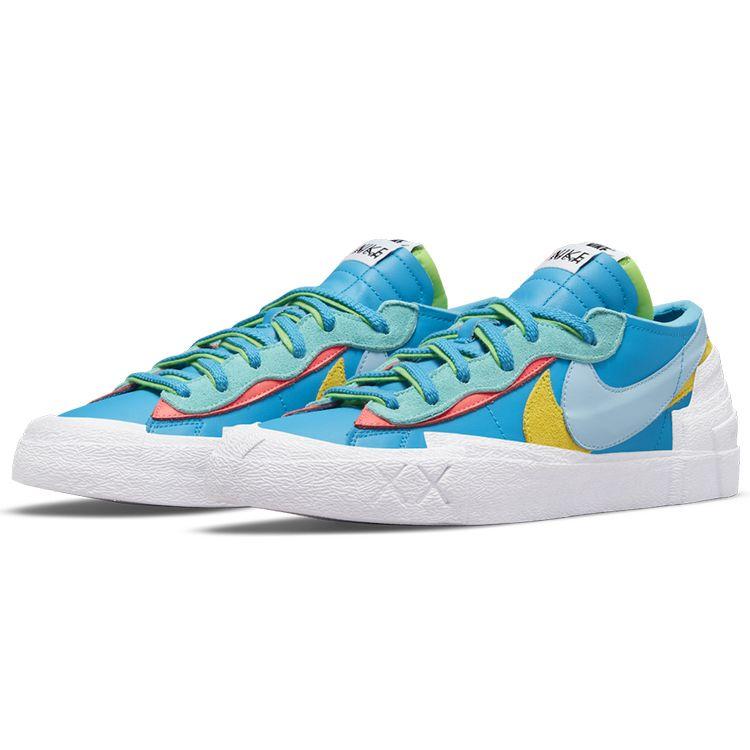 KAWS x sacai x Nike Blazer Low Neptune Blue Унисекс Кроссовки DM7901-400