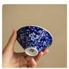 Антикварная сине-белая коническая чайная чашка - фарфоровая чашка Jingdezhen Master Cup, китайская ручная работа, чайная чаша, керамический чайный сервиз Gongfu
