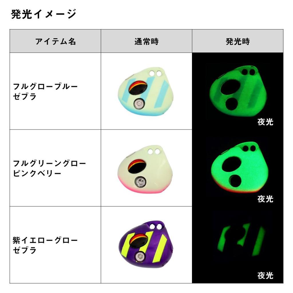 Daiwa Tungsten Hairtail Boat Hairtail Tenya SS40 Glow Zebra Tenya, TG, Yellow-Green