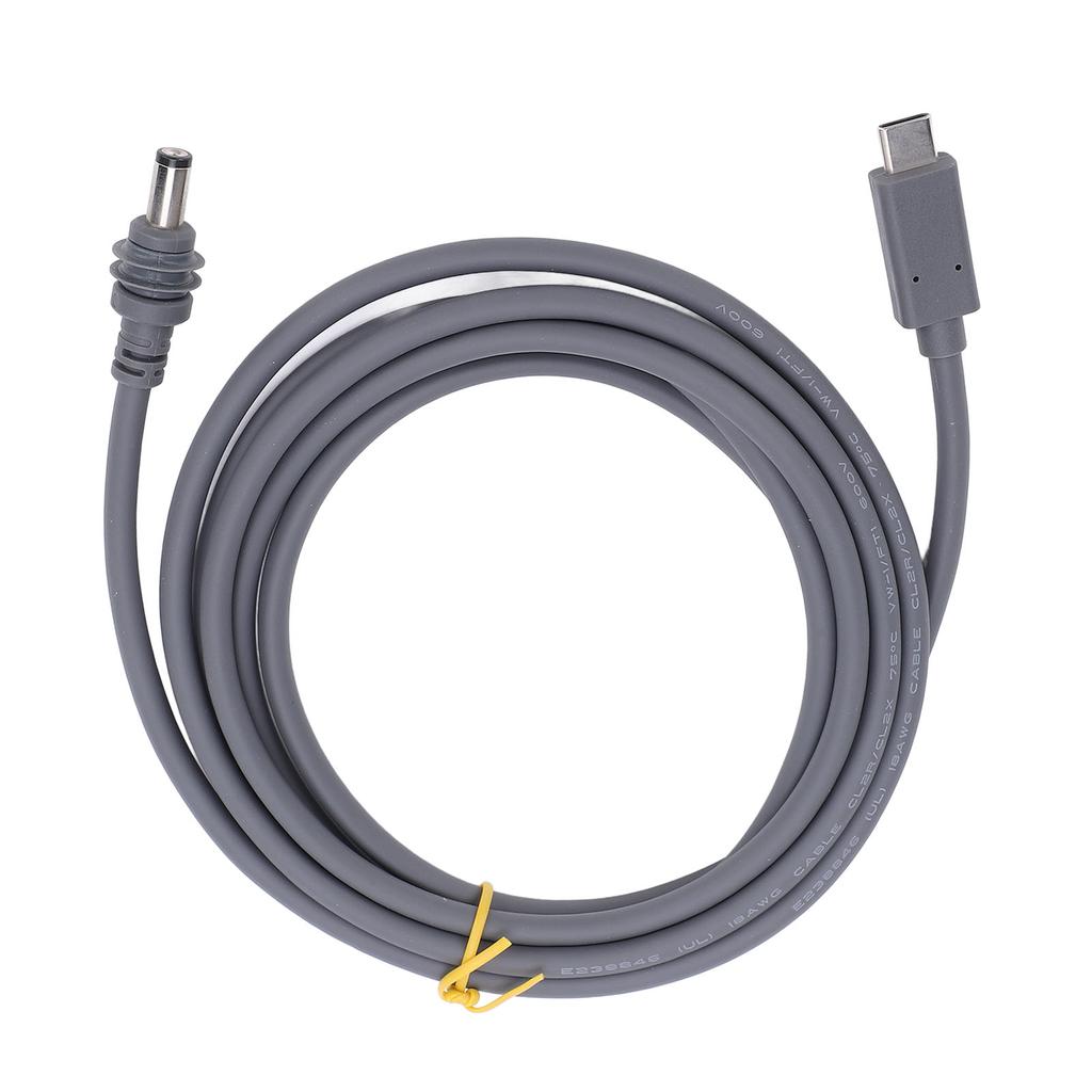 49,2 фута/5 м Тип C вход для постоянного тока кабель питания 20 В 5 А кабель с разъемом Barrel Jack работает с 100 Вт PD зарядное устройство вода