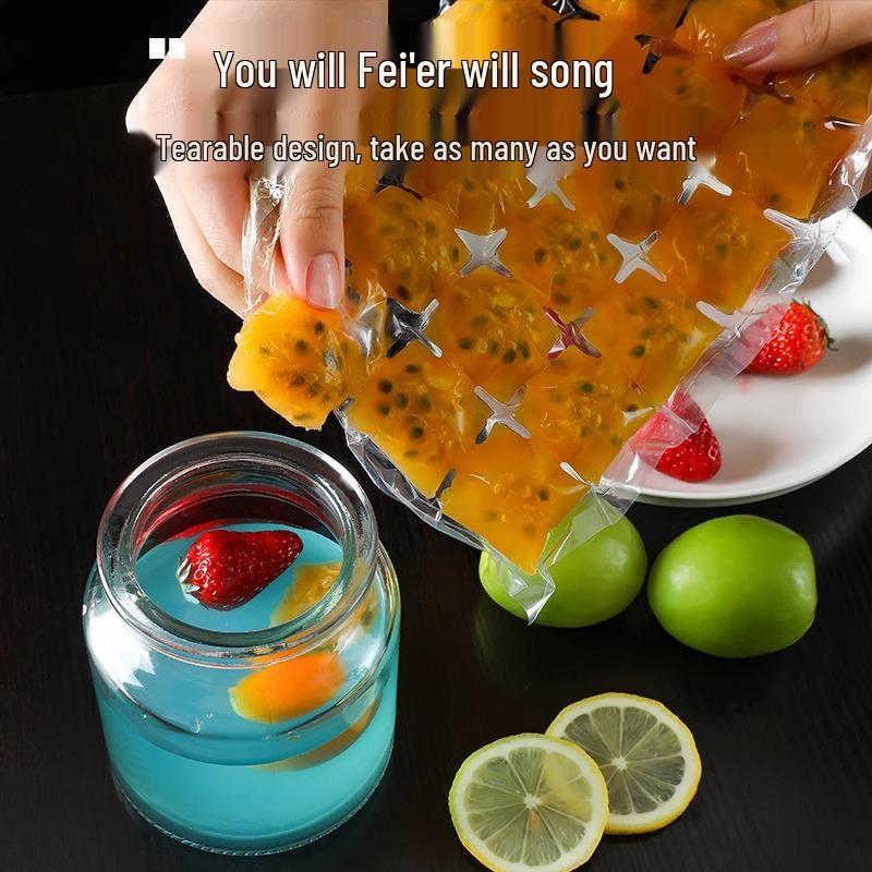 Самозаклеивающиеся одноразовые пакеты для льда и съедобные формы для желе из маракуйи