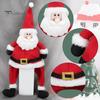 Рождественская шапка Санты, плюшевая 3D шапка Санта-Клауса, рождественская шапка, новогодний головной убор для вечеринки, аксессуар для взрослых женщин и мужчин