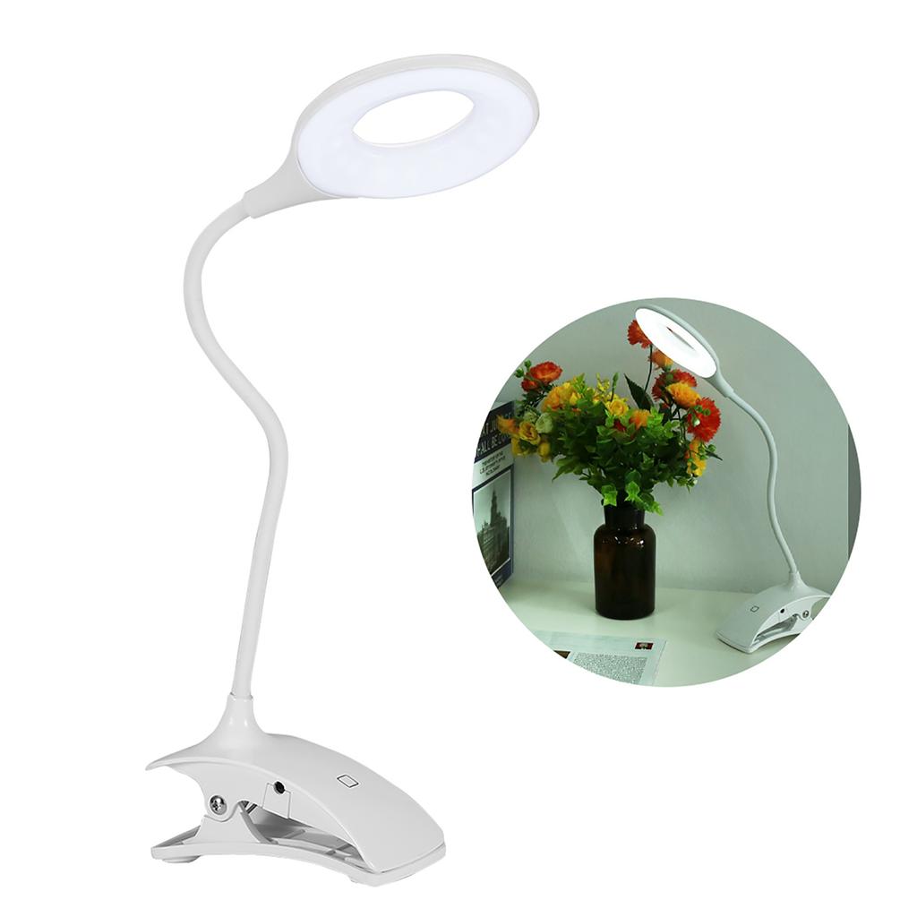 Перезаряжаемый зажим на зажиме светодиодные фонари настольная лампа уход за глазами для чтения учебы освещение