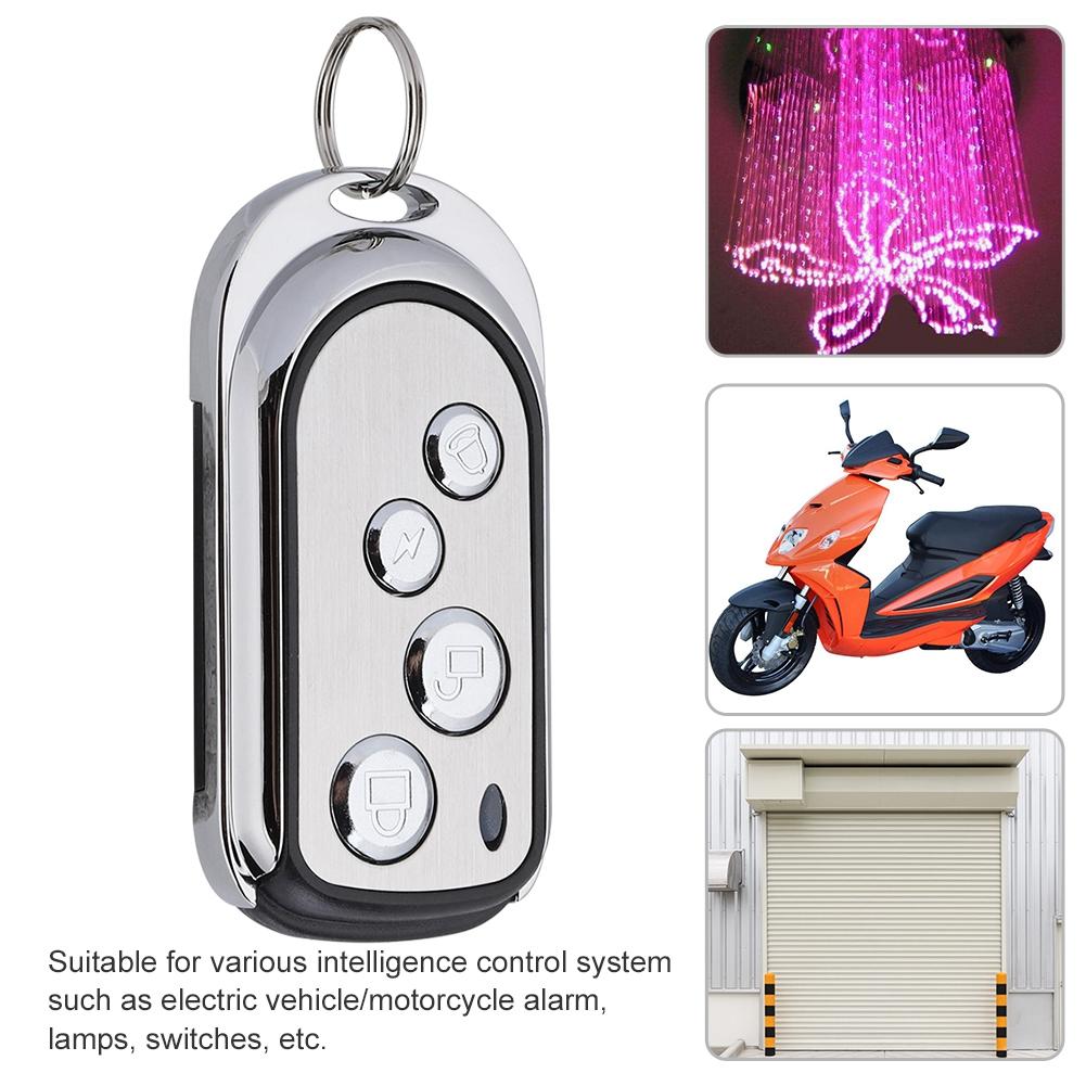 433HZ Wireless Metal Clone Remote Control for Electric Vehicle Motorcycle Lamps