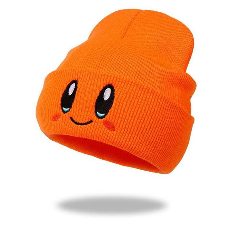 Cute Eye Embroidery Beanie Trendy Candy Color Couple Beanies Casual Coldproof Knit Hats For Women & Men