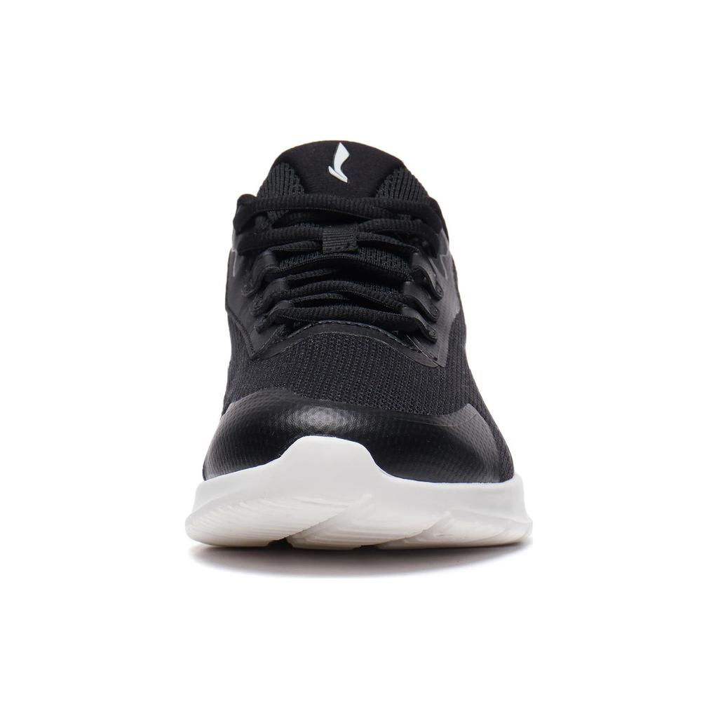 Li Ning Yangfeng Fabric Comfortable Non-Slip Wear-Resistant Low-Top Running Shoes Women Sneaker Black ARST018-2