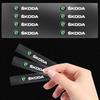 Car Window Lift Button Sticker Steering Wheel Emblems Decal Car Styling for Skoda Octavia Rapid Kodiaq Karoq Superb Fabia KamiqUE9