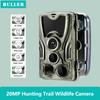 Ruller 20mp 2.0inch Outdoor Hunting Trail Game Trap Camera Night Vision Motion Activated Wildlife Monitoring Scouting Waterproof