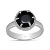 10X10 Mm Natural Black Onyx Gemstone 925 Sterling Silver Oval Shape Gemstone Handmade Prong Set Ring For Women & Girls