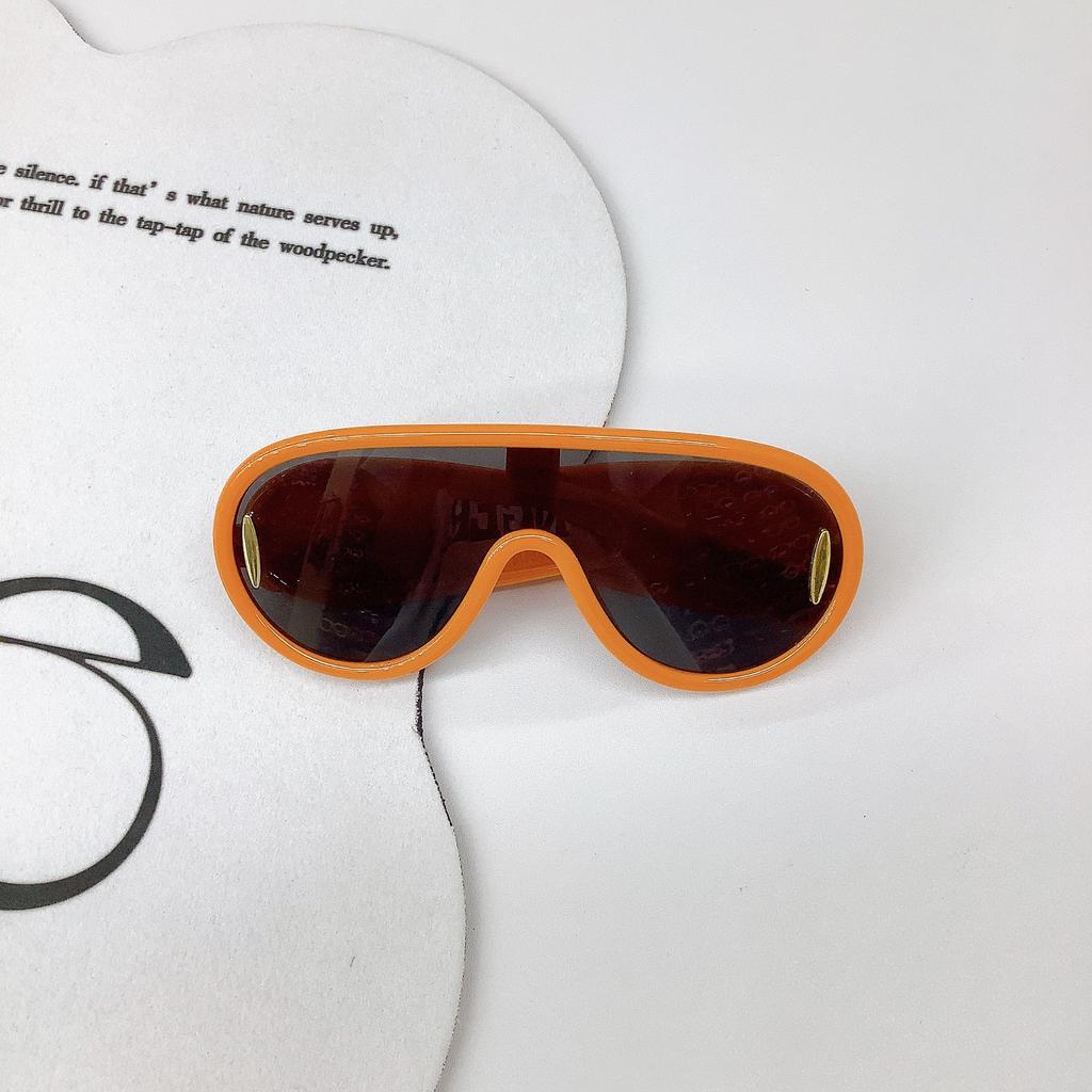 Детские солнцезащитные очки ретро защита от ультрафиолета пляжные детские солнцезащитные очки для мальчиков и девочек вогнутые очки Tide